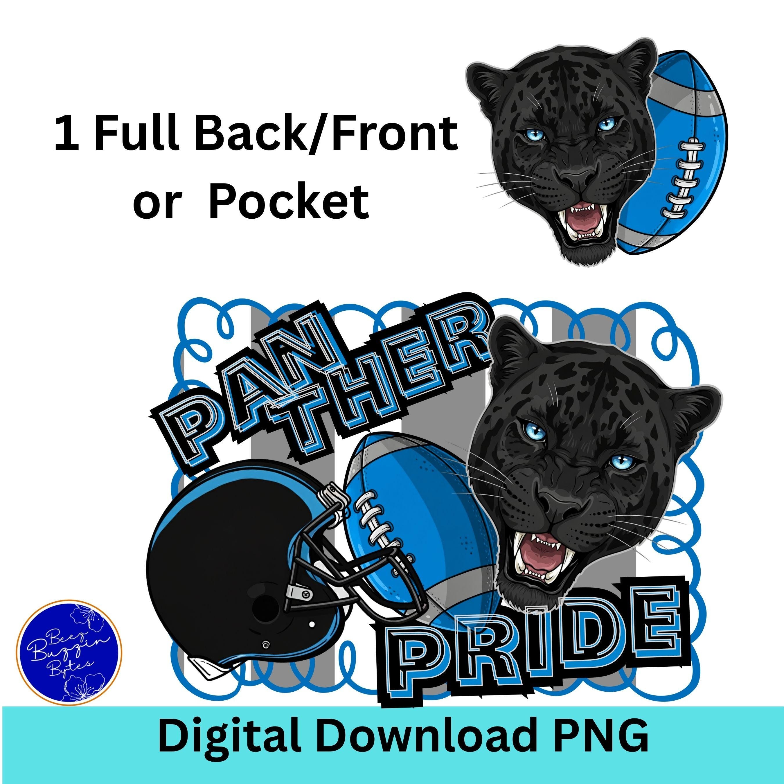 Panthers Pride Stripe Design Football PNG
