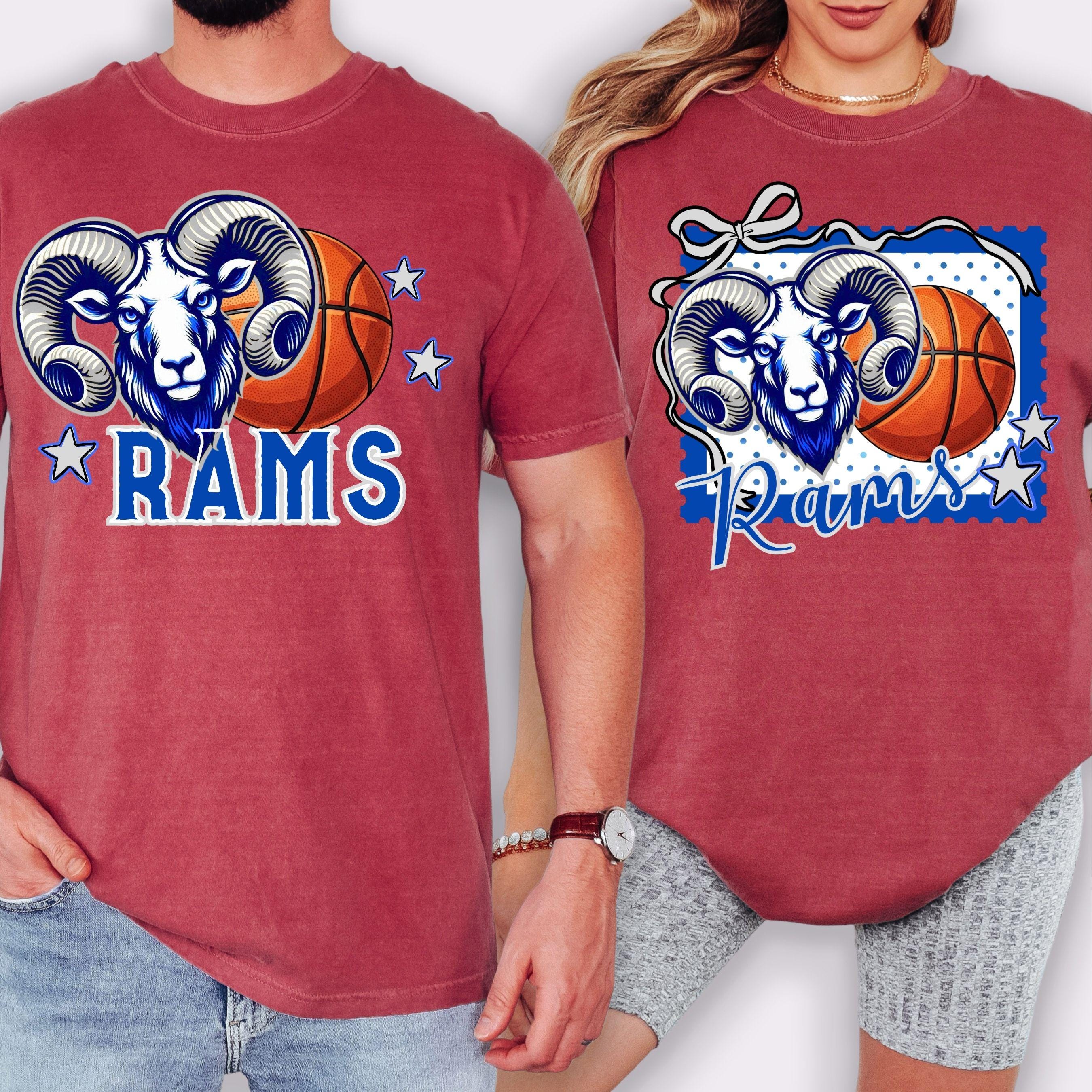 Rams Basketball Stamp Matching Shirt PNG