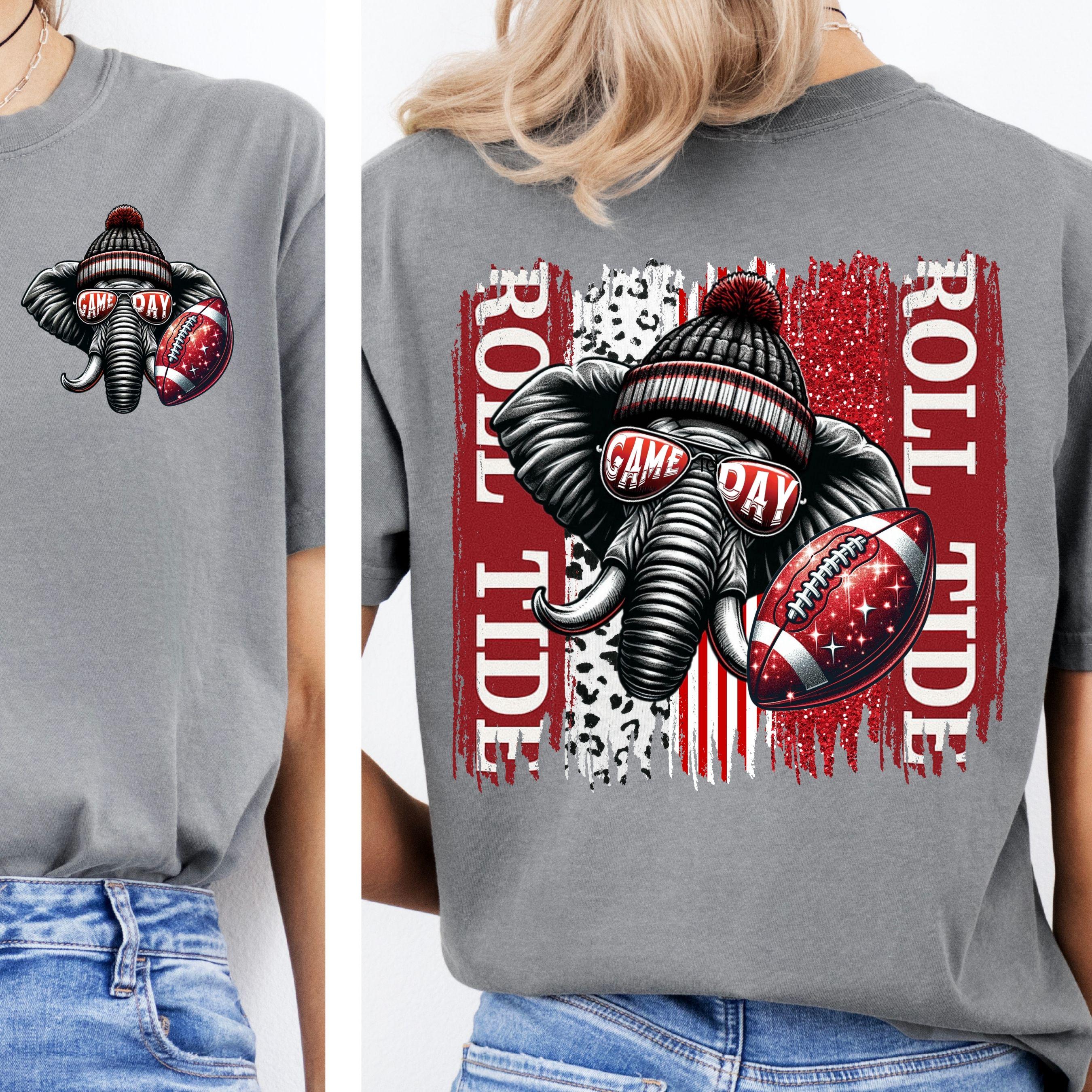 Roll Tide Paint Splash Football PNG