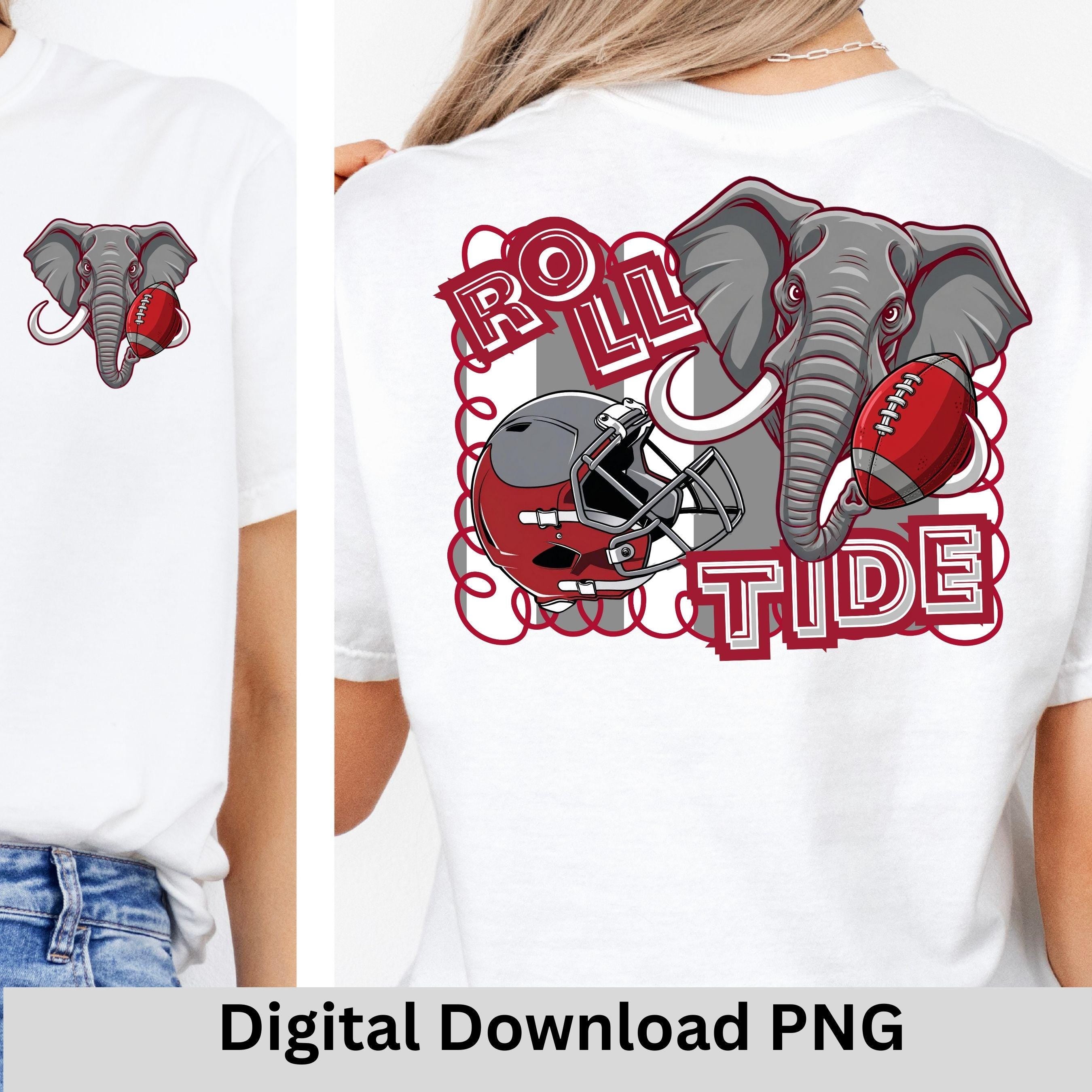 Roll Tide Pride Stripe Design Football PNG