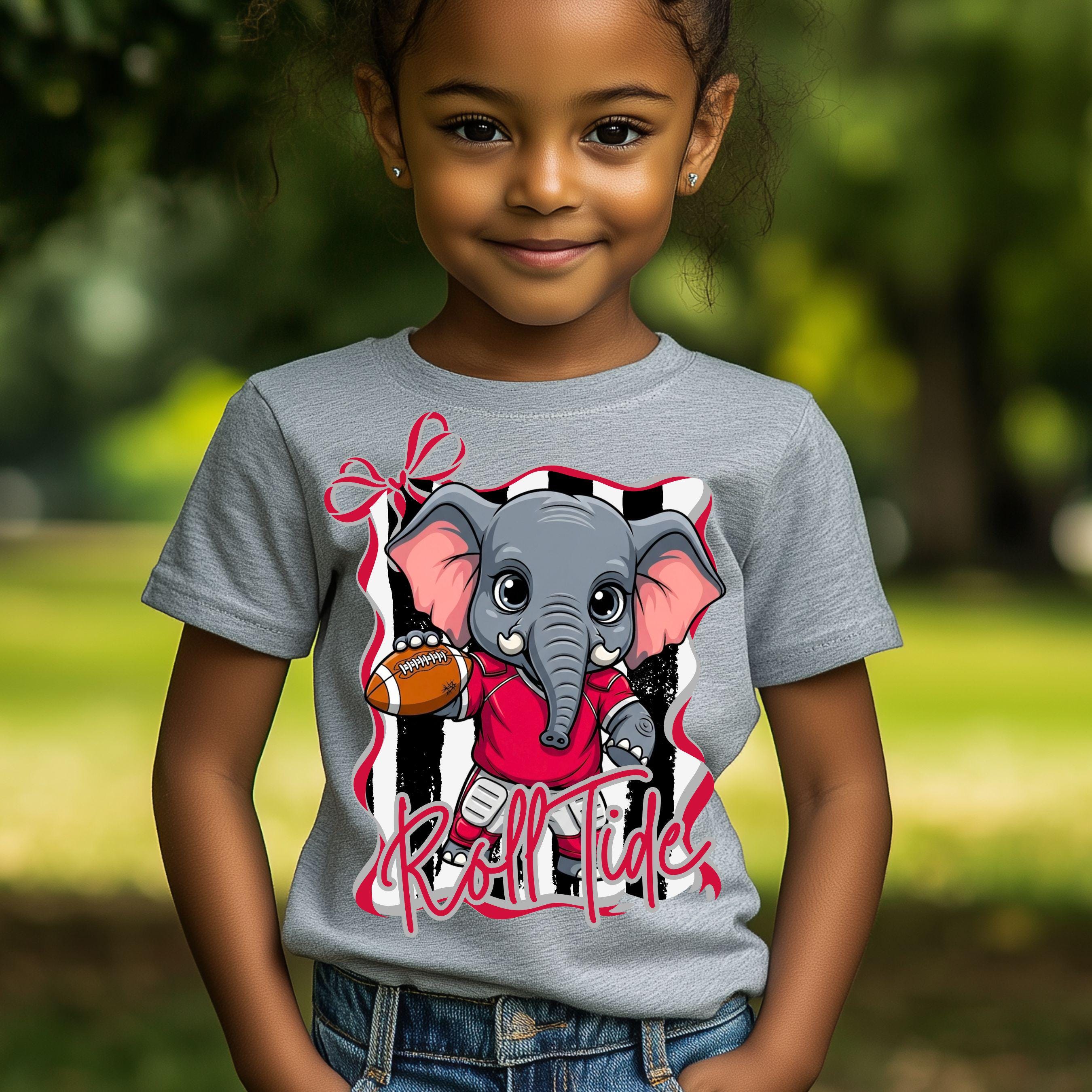 Roll Tide Kids Elephant PNG Bundle