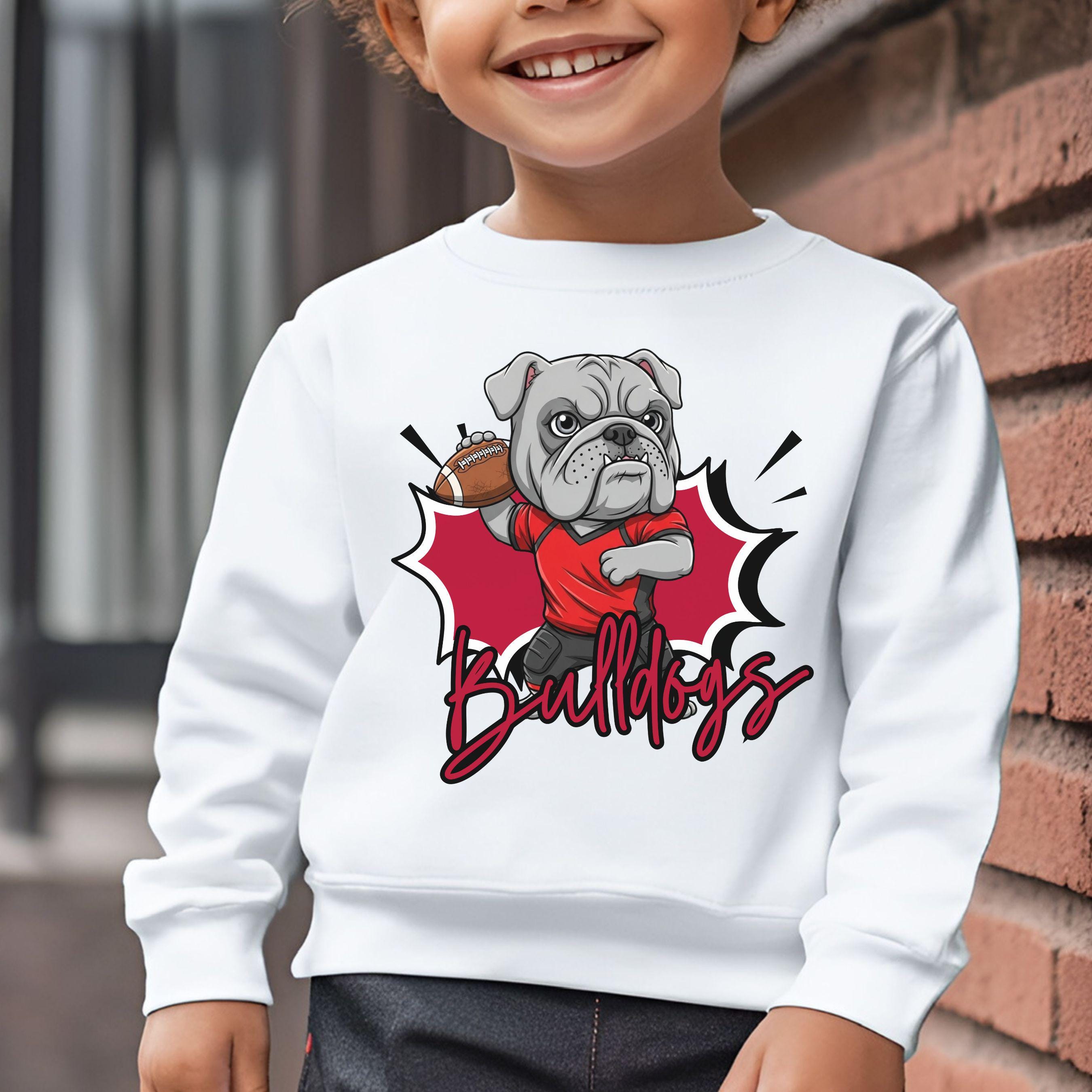 Bulldogs Red and Black Kids Matching 2pc PNG