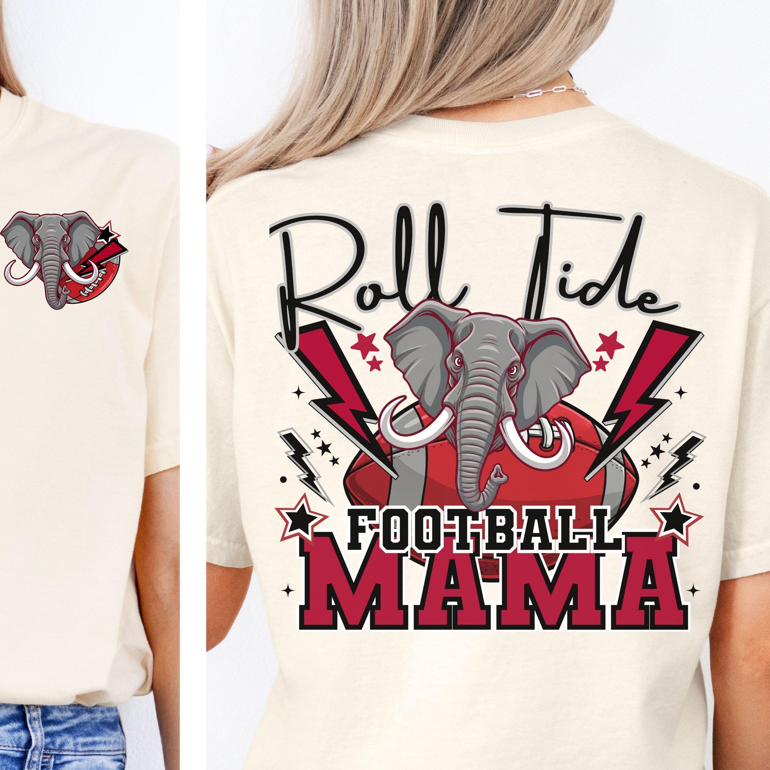 Roll Tide Lightning Football Mama PNG