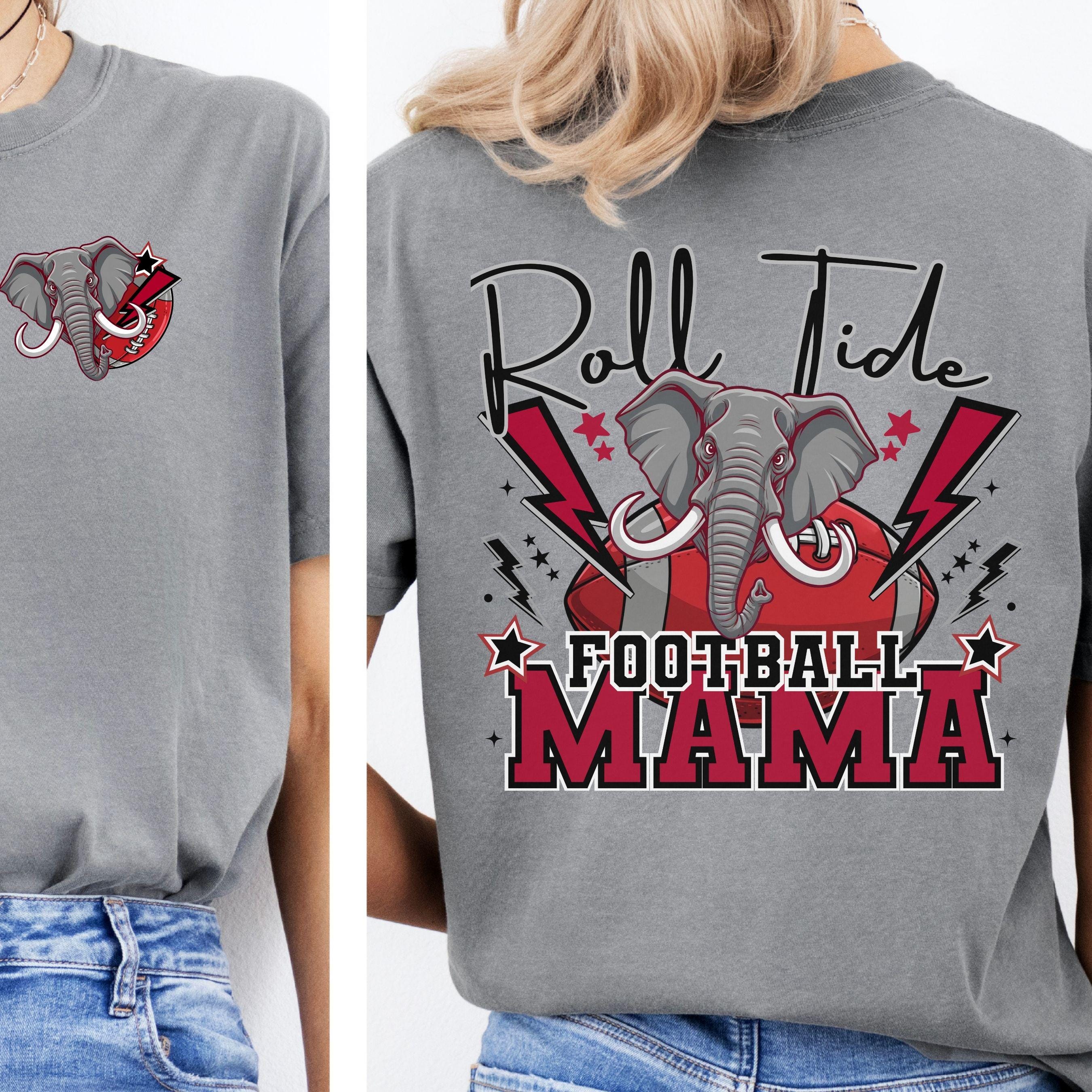 Roll Tide Lightning Football Mama PNG