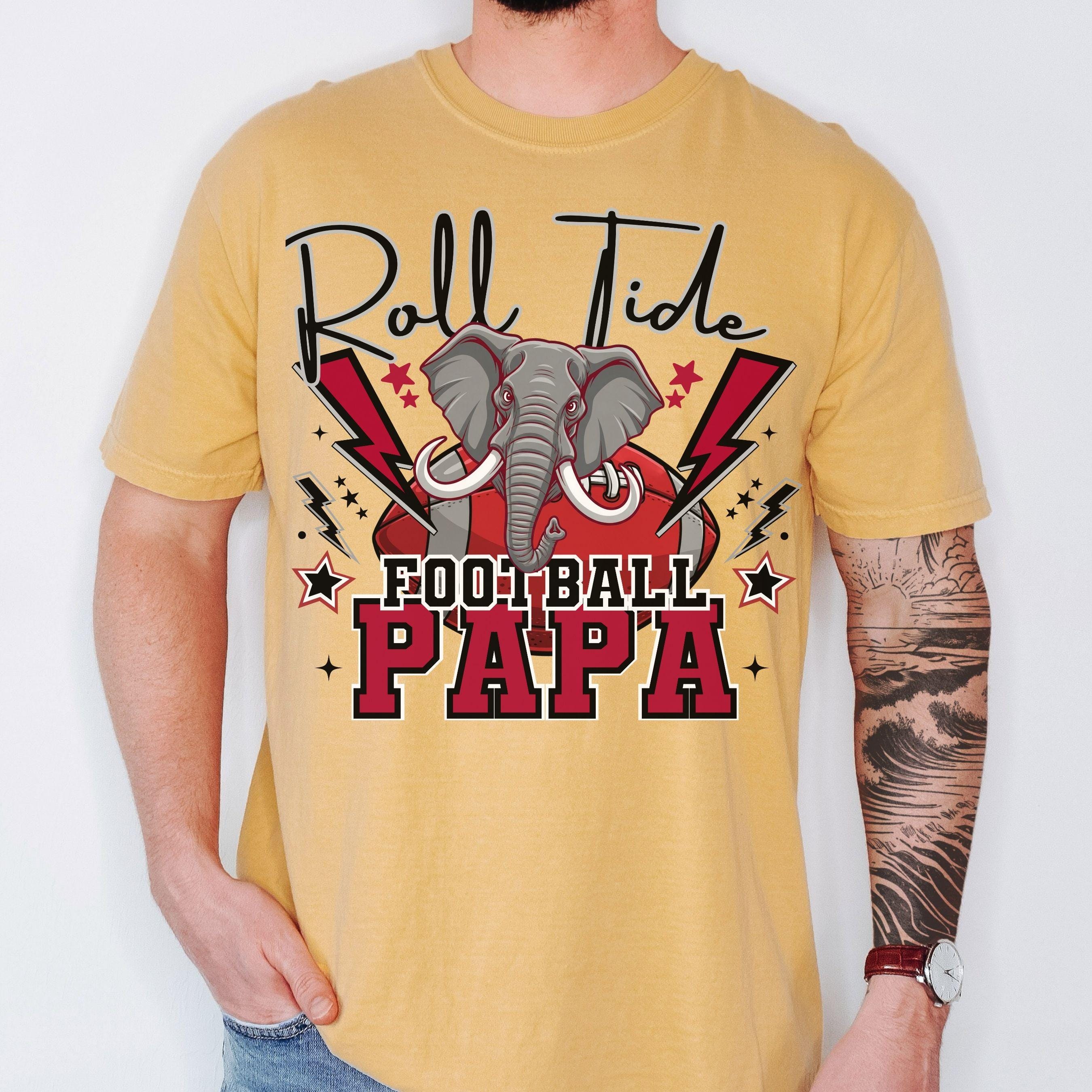 Roll Tide Lightning Papa Football PNG,