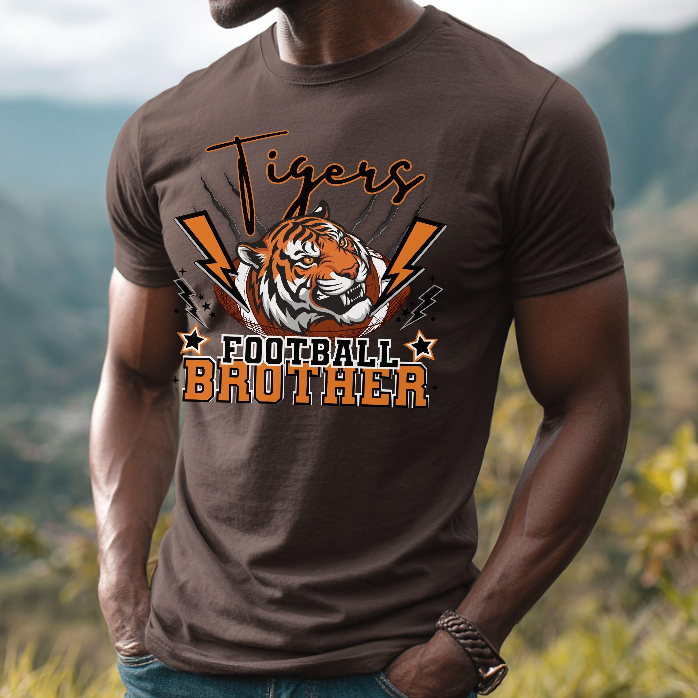 Tigers Lightning Football Brother PNG