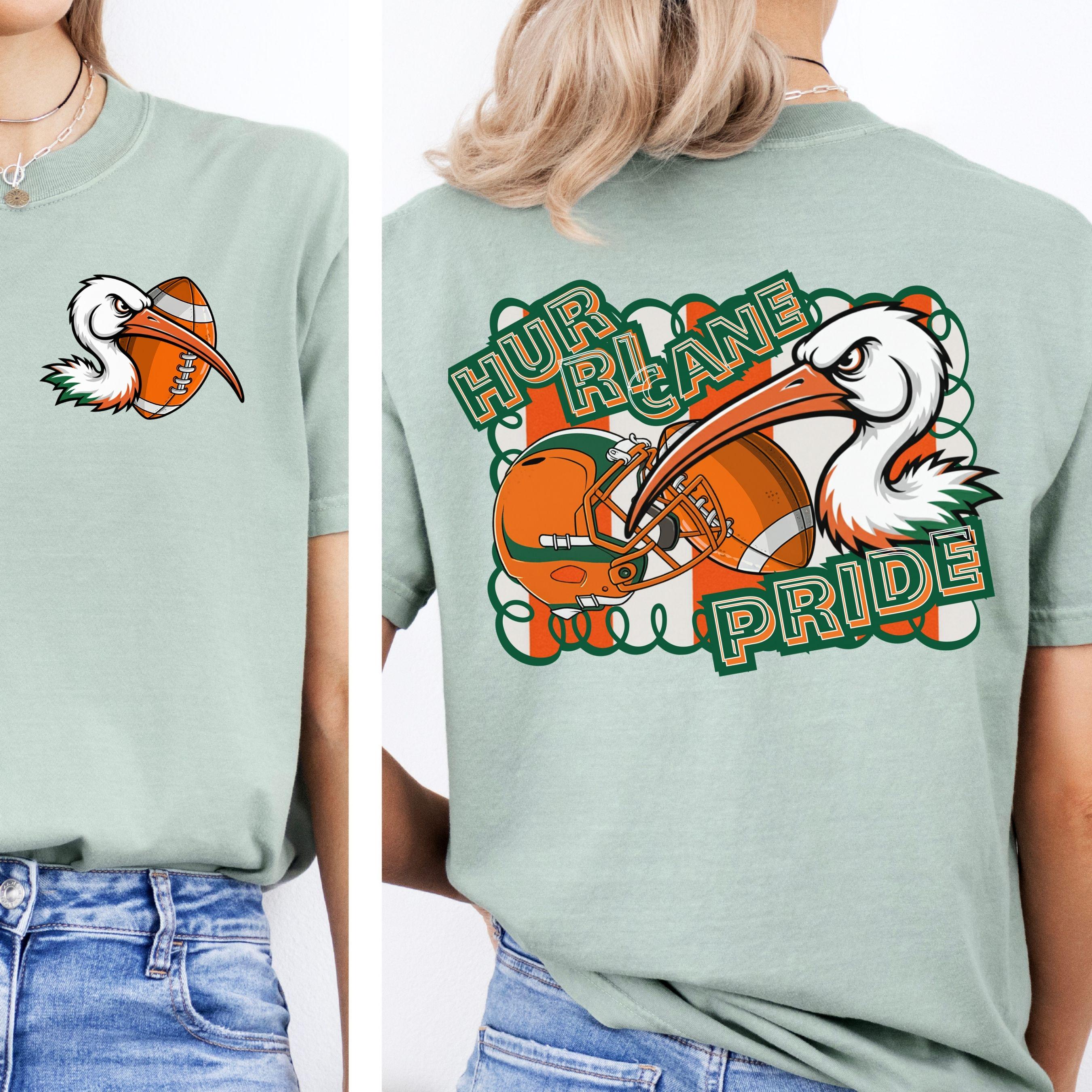Hurricane Pride Stripe Design Football PNG
