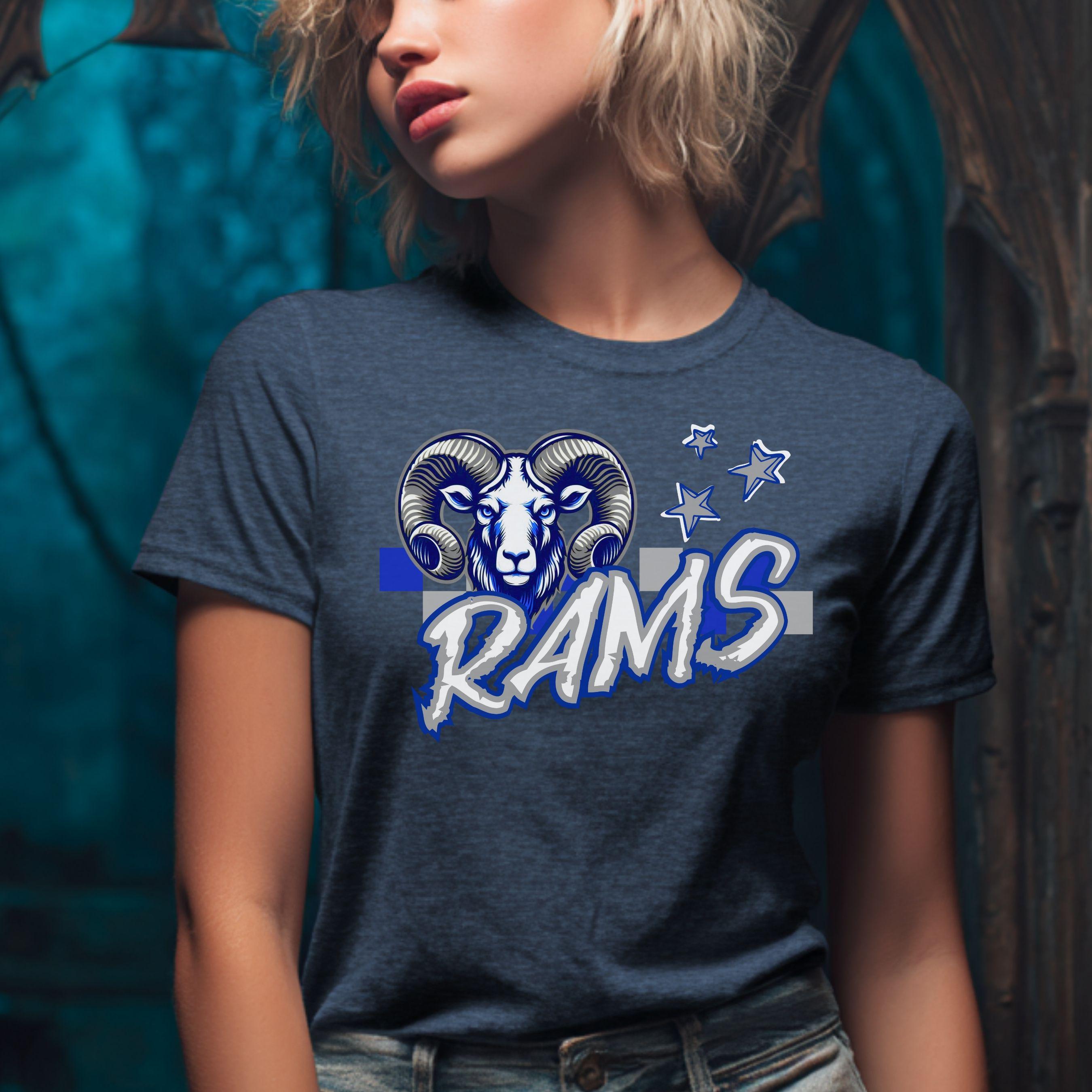 Rams Checkered 2 Design PNG
