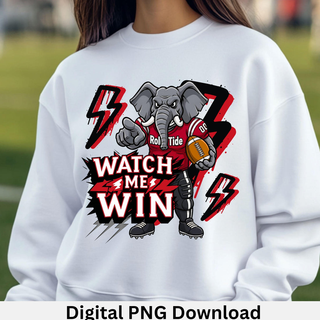 Roll Tide Watch Me Win Football PNG