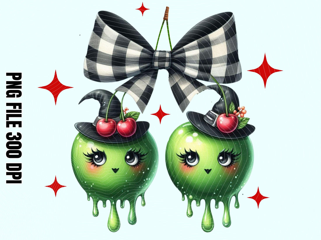 Cute Witchy Candy Apple Clipart