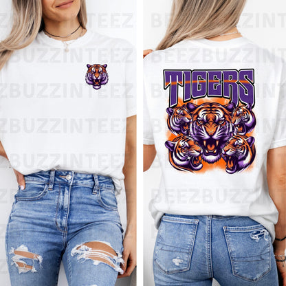 Tigers Fierce Graphic Design PNG