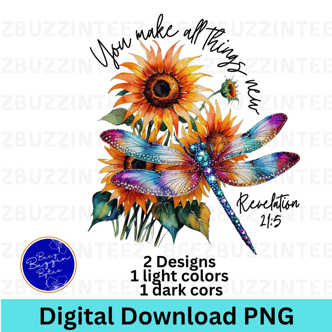 You Make All Things New Inspirational Revelation 21:5 Bible Verse PNG