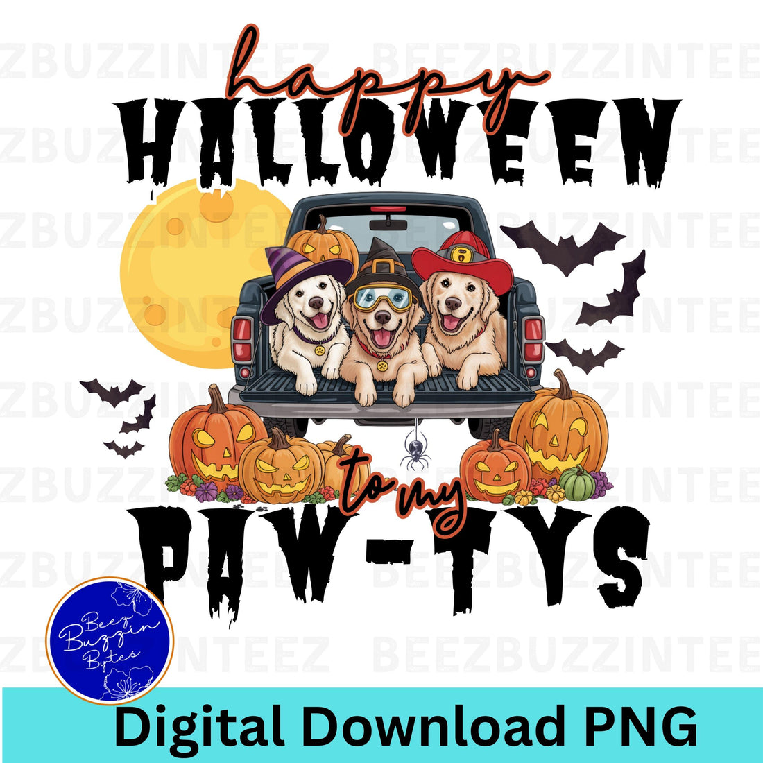Happy Halloween Paw-Tys PNG