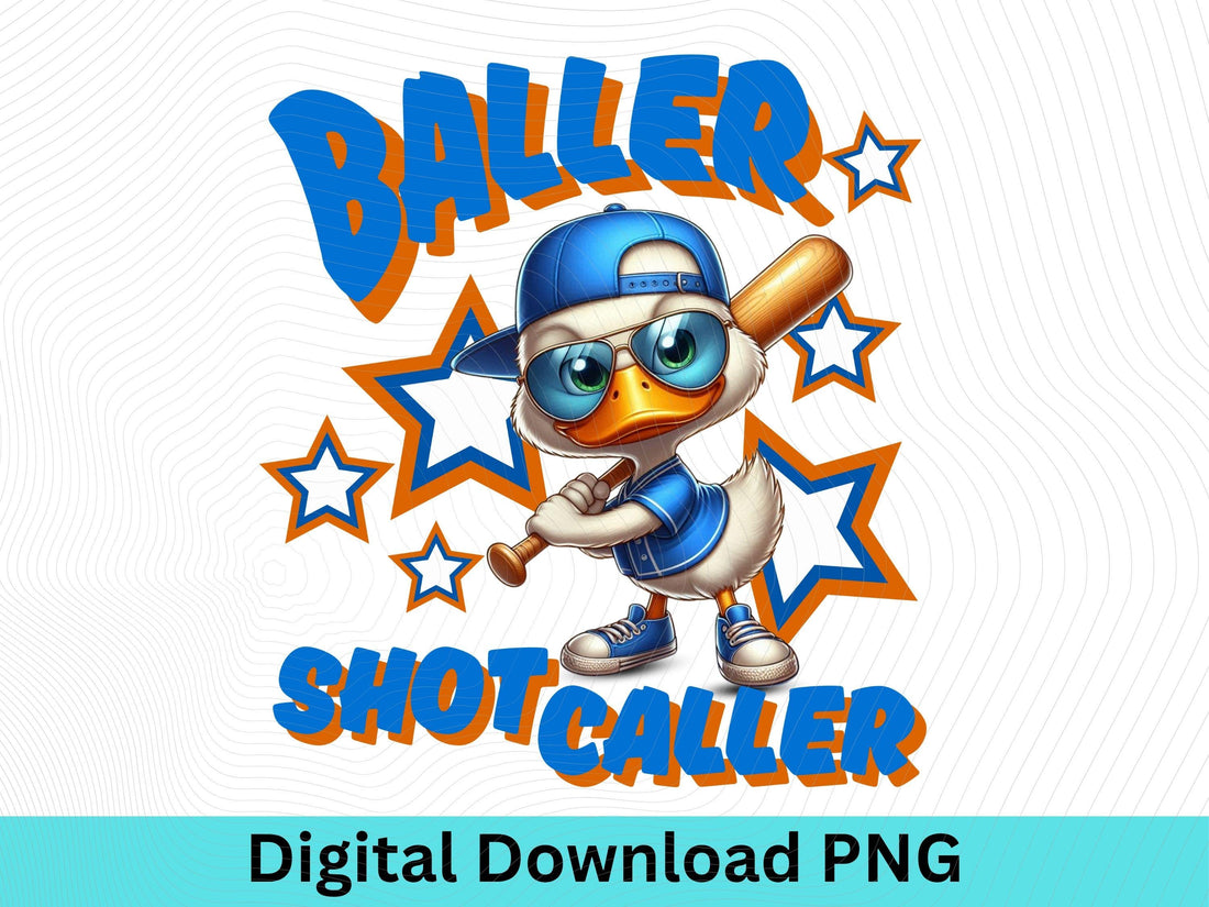 Baller Shot Caller Softball/Baseball PNG