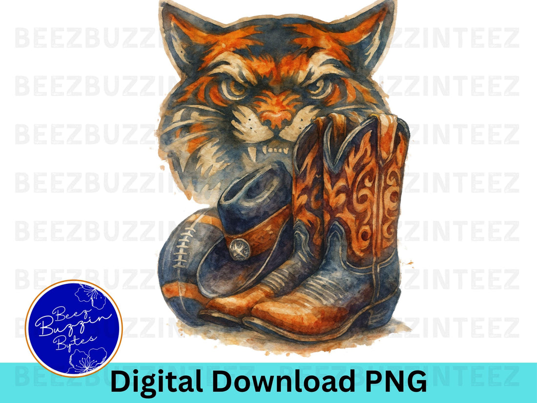 Wildcats Western Theme Boots PNG