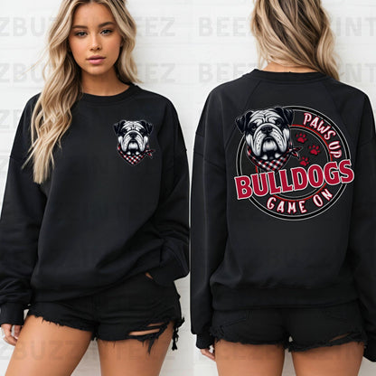 Bulldogs Paws Up Game On Circle PNG
