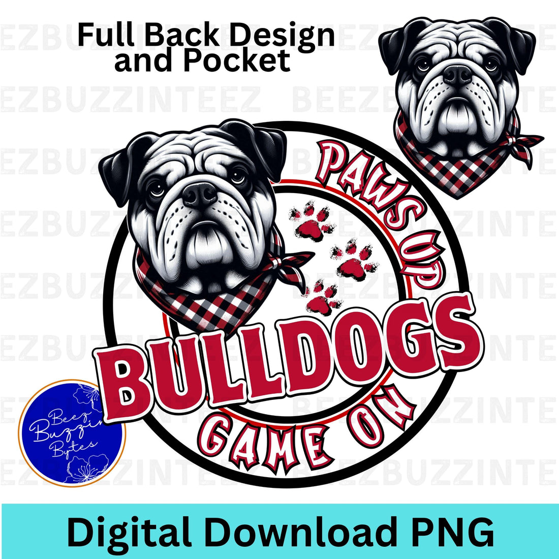 Bulldogs Paws Up Game On Circle PNG