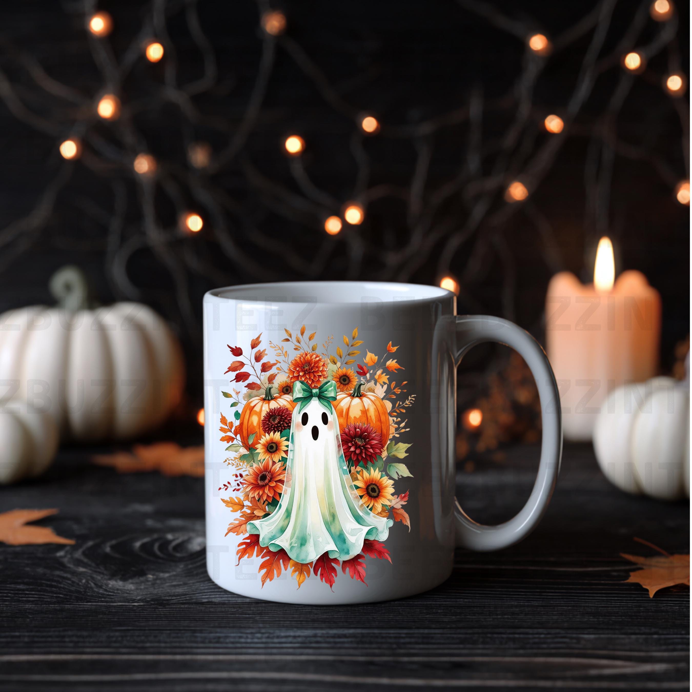 Halloween  Pumpkin Coquette Bow Ghost PNG