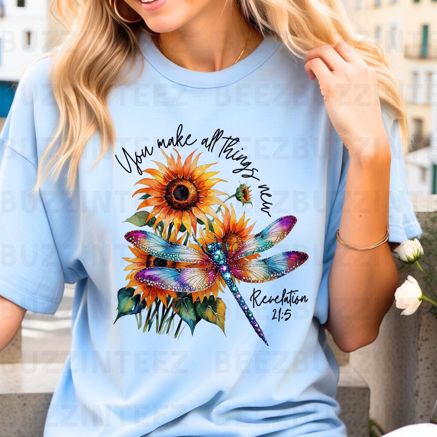 You Make All Things New Inspirational Revelation 21:5 Bible Verse PNG