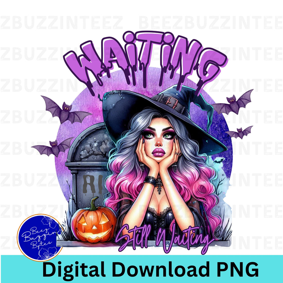 Waiting Still Waiting Halloween PNG