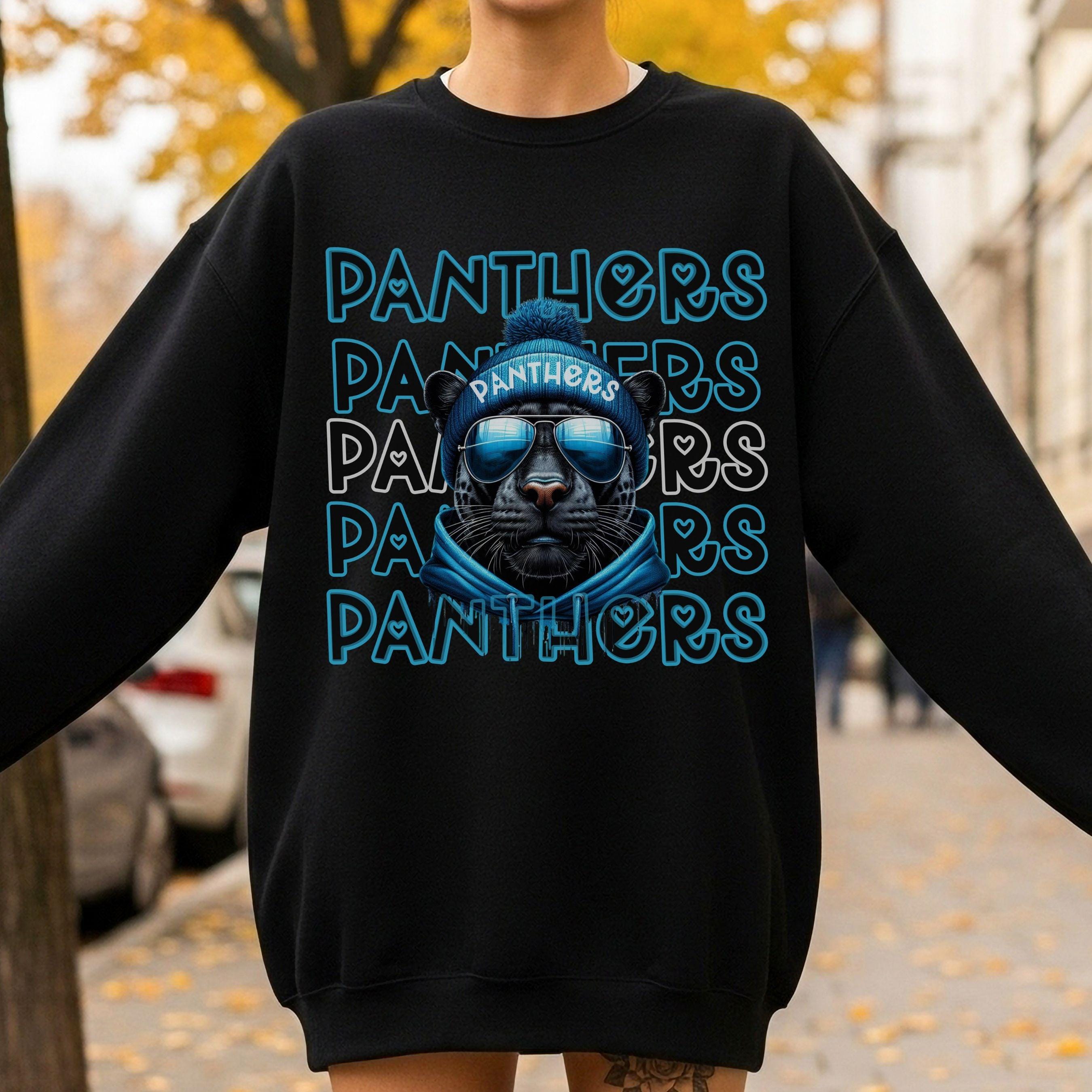 Panthers Repeat Cool Graphic PNG