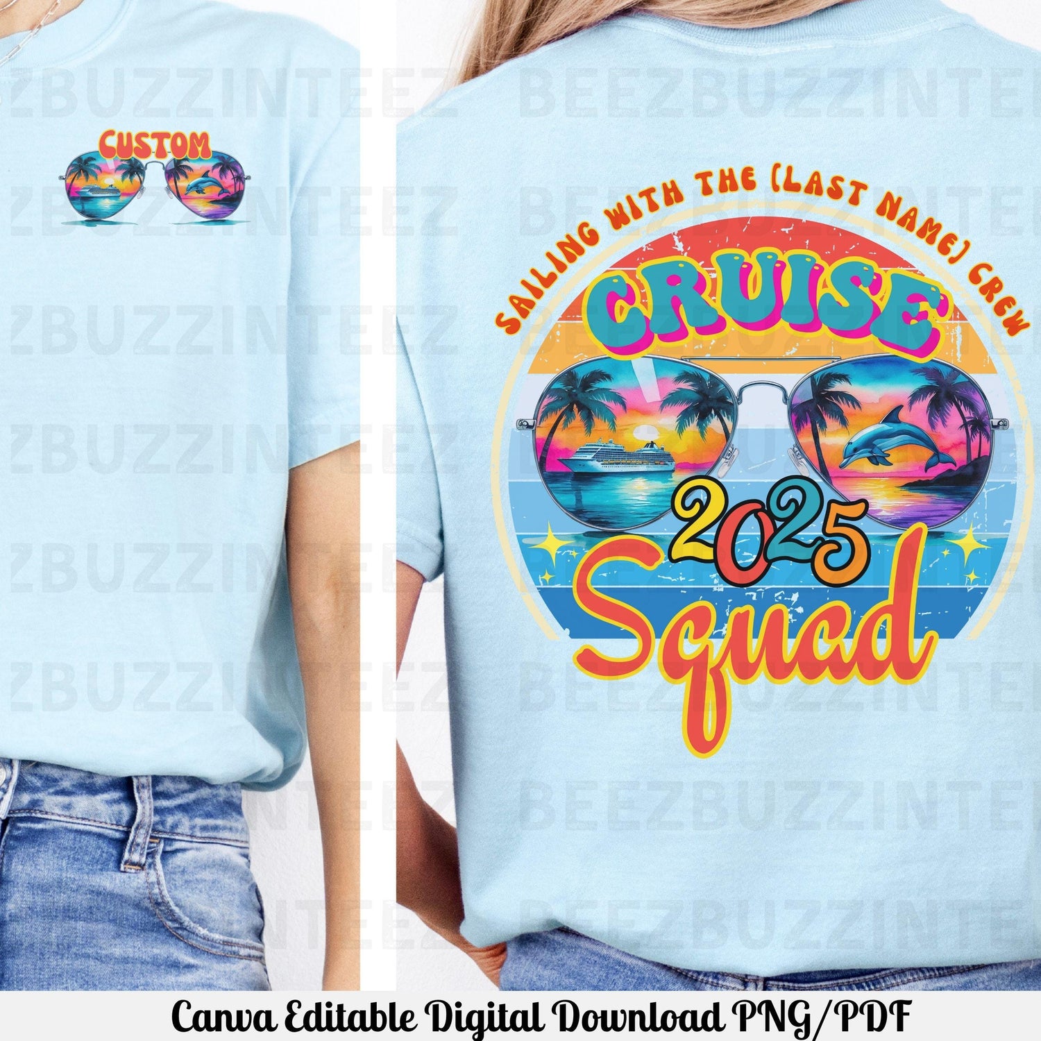 Custom Cruise Squad Canva Editable  Link PDF Download