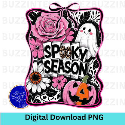 Spooky Season Ghost Coquette PNG