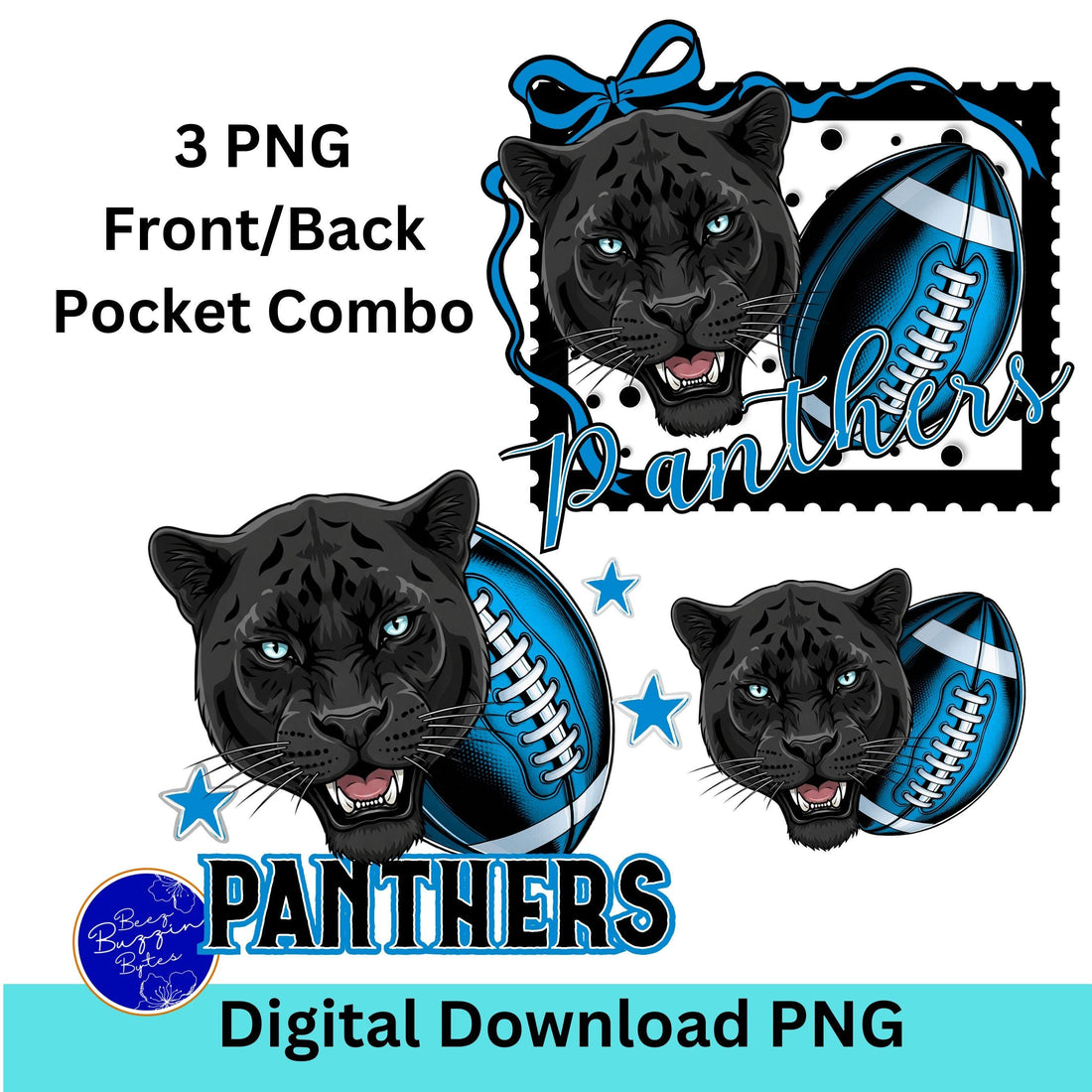 Panthers Stamp Matching Design PNG