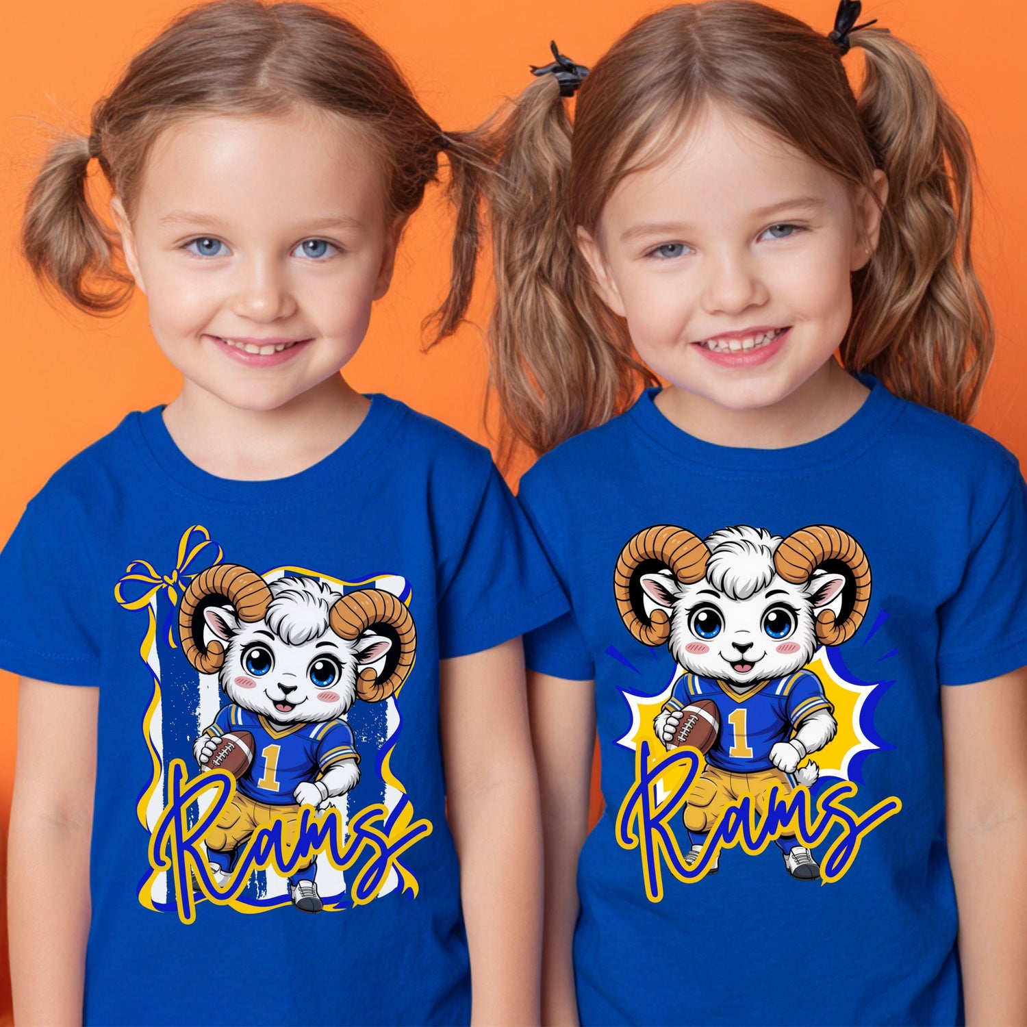 Rams Kids Matching Design PNG Bundle