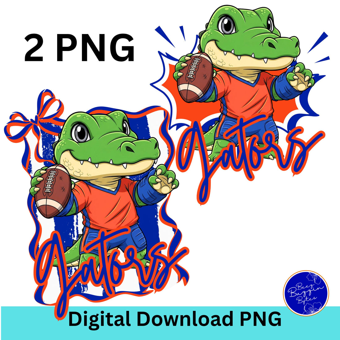 Gators Kids Matched Set Trendy Design PNG
