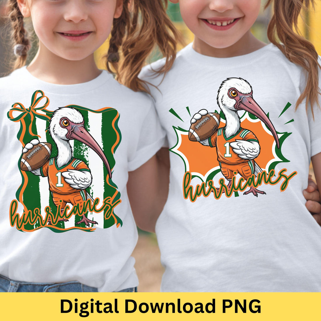 Hurricane Kids Football PNG Bundle  2 Cute Designs