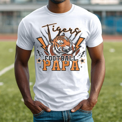 Tigers Lightning Football Papa PNG