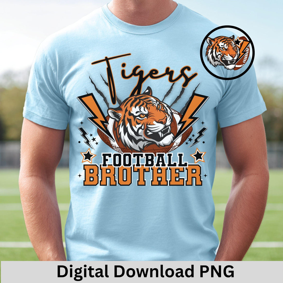 Tigers Lightning Football  Brother PNG
