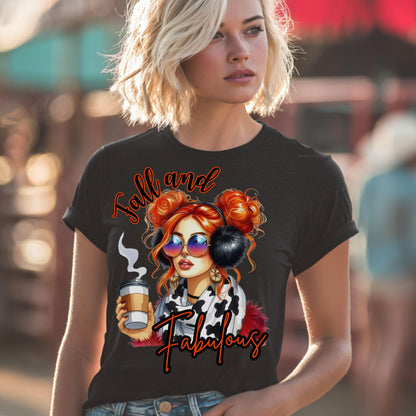 Fall and Fabulous Coffee  Girl PNG