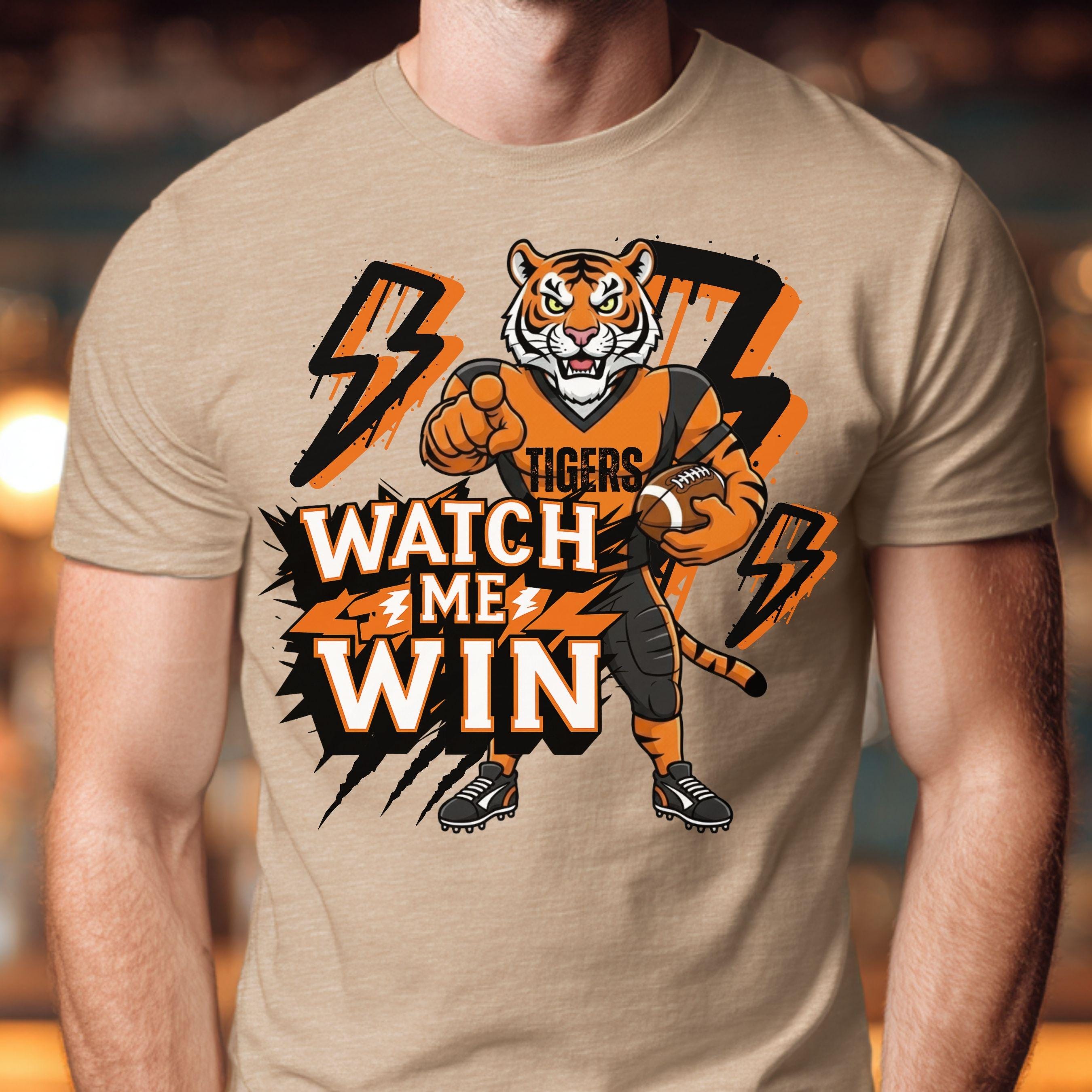 Tigers Watch Me Win Football PNG