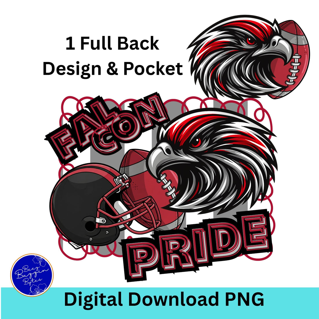 Falcon Pride Football Game Day PNG