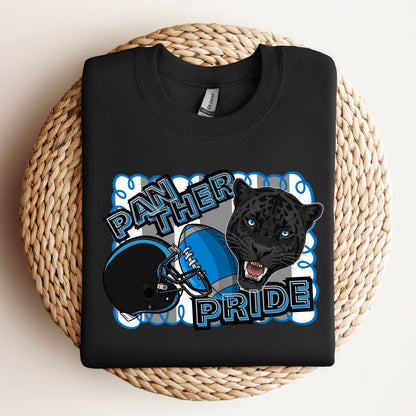 Panthers Pride Stripe Design Football PNG
