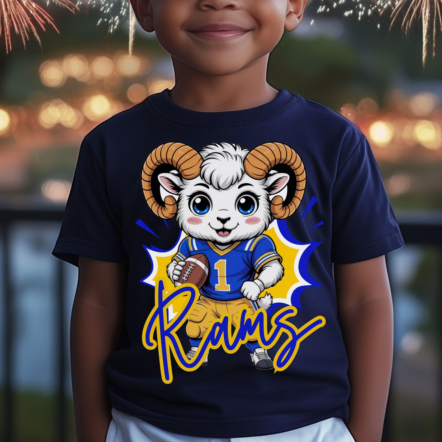 Rams Kids Matching Design PNG Bundle