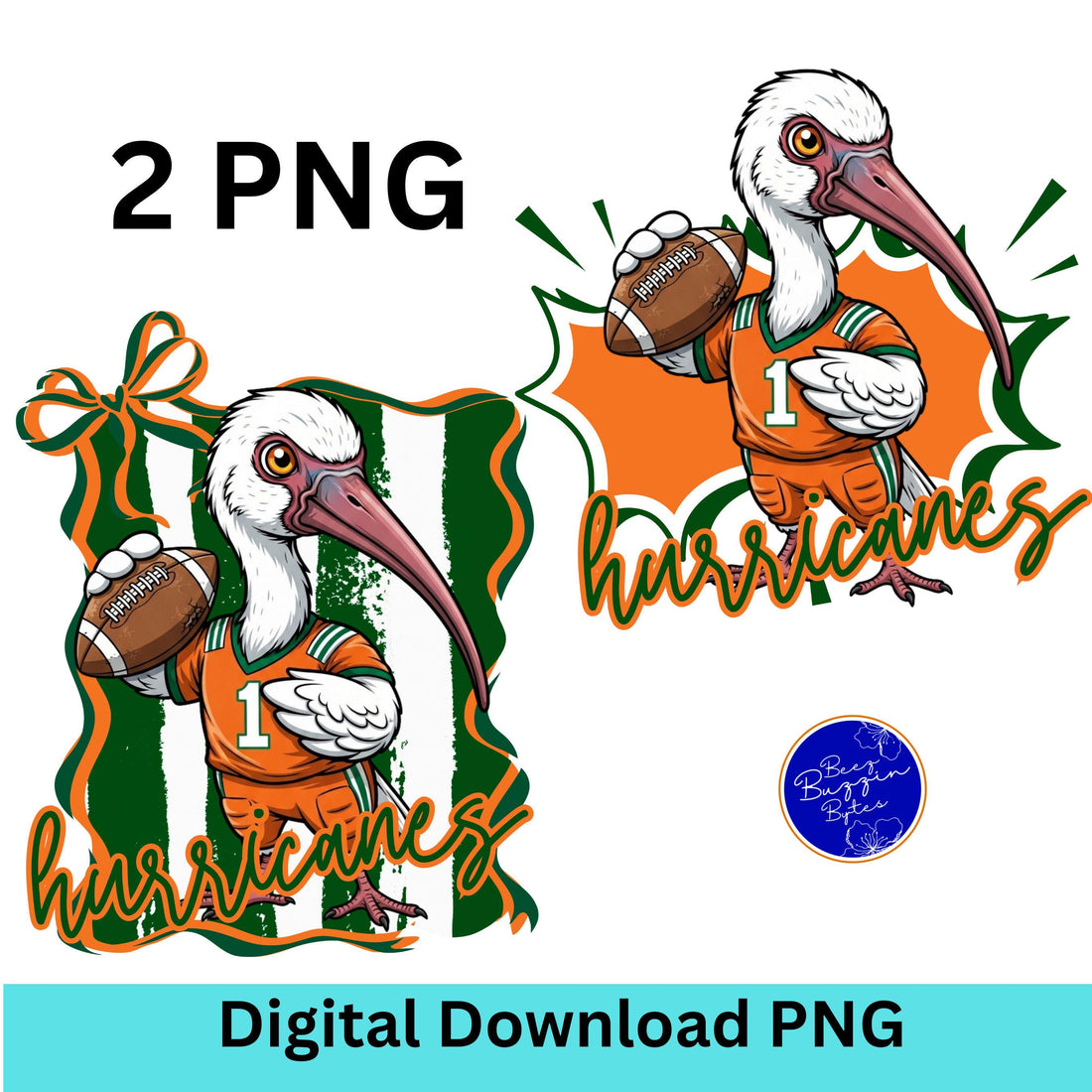 Hurricane Kids Football PNG Bundle 2 Cute Designs