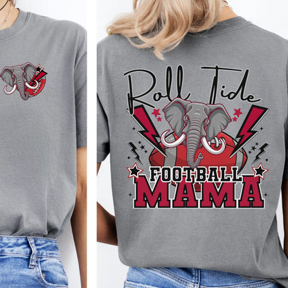 Roll Tide Lightning Football Mama PNG