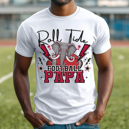 Roll Tide Lightning Papa Football  PNG,