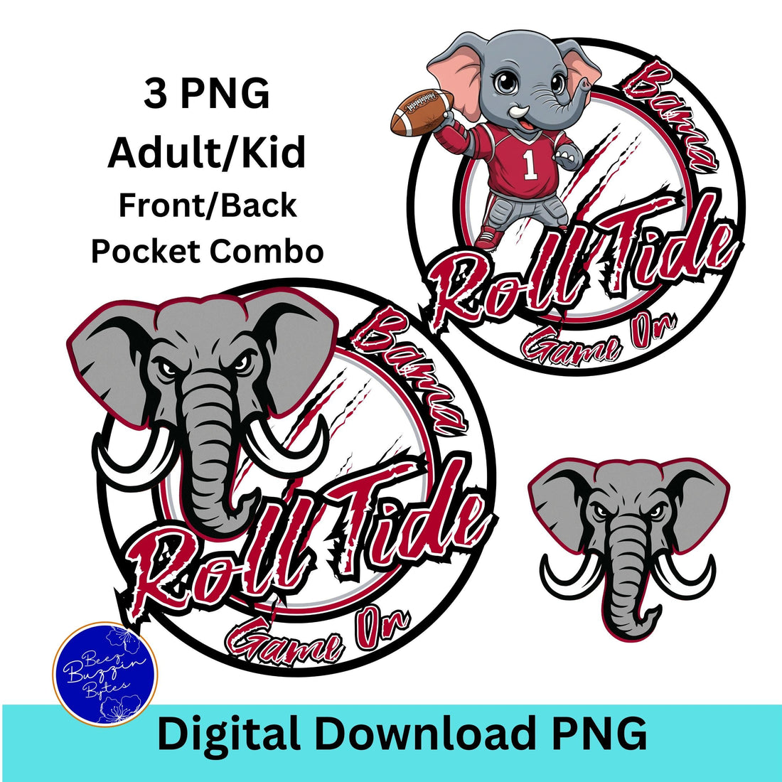 Roll Tide Bama Circle Family Football  PNG