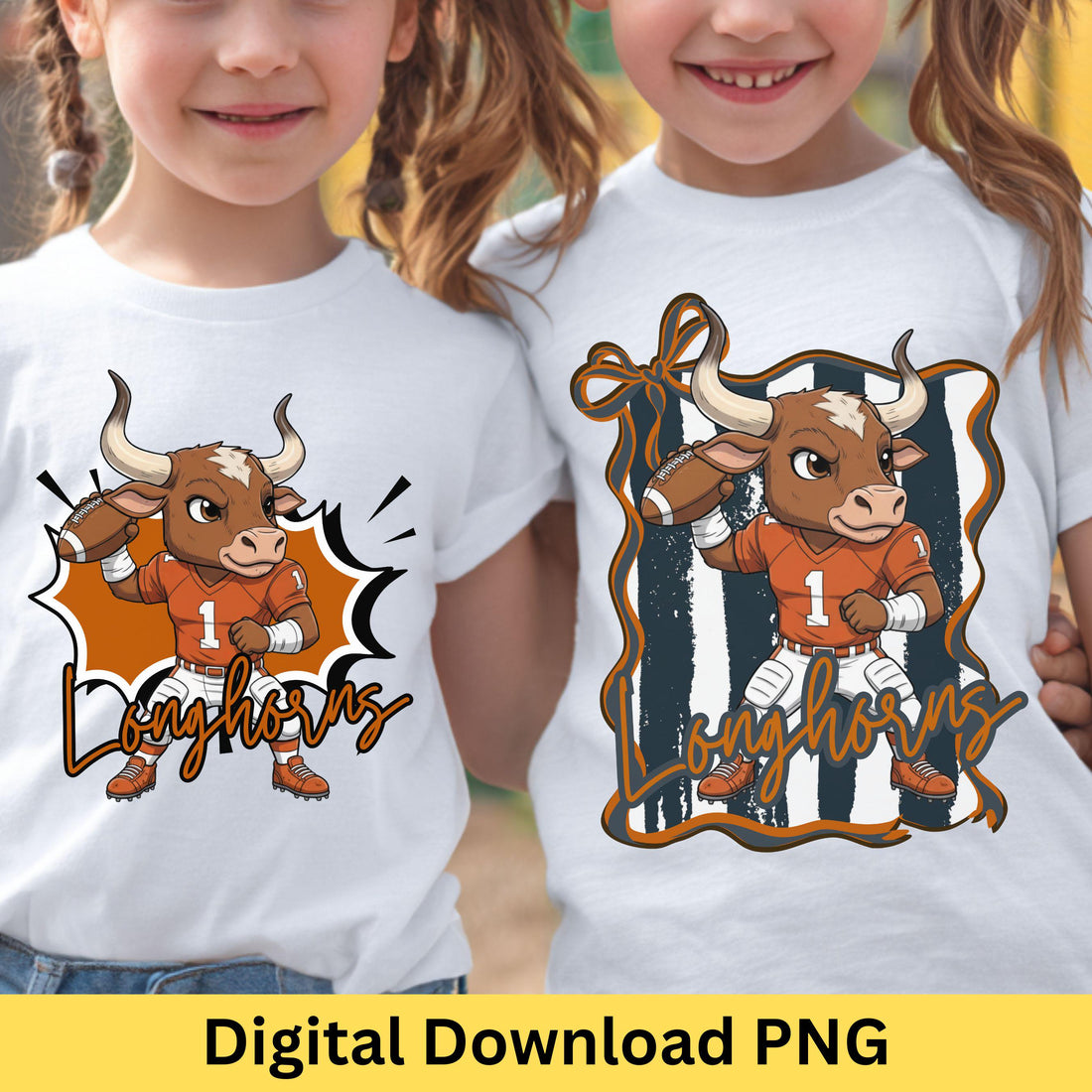 Longhorn Kid  Match Football Bundle PNG