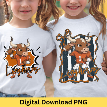 Longhorn Kid  Match Football Bundle PNG