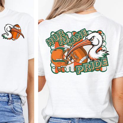 Hurricane Pride Stripe Design Football PNG